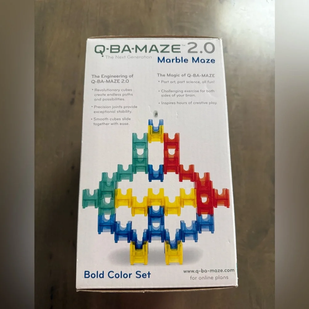 Mindware Q-BA-Maze 2.0 Big Box - Next Generation Marble Maze 36 Cubes 11 Marbles